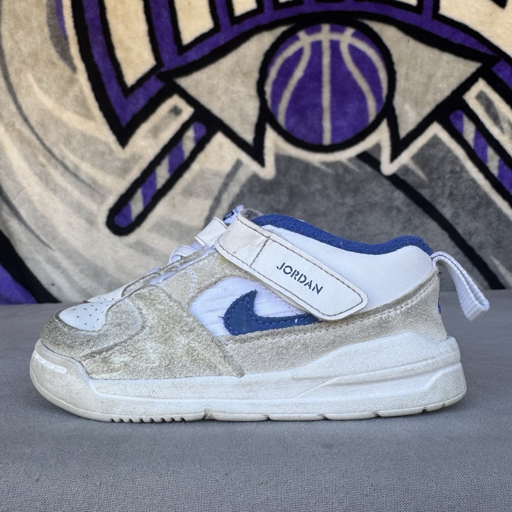 Size 8c - Nike Jordan Stadium 90 TD Boys White Casual Shoe DX4396-104